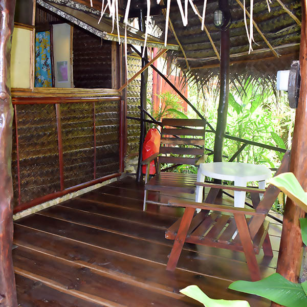 Terrace of the garden bungalow